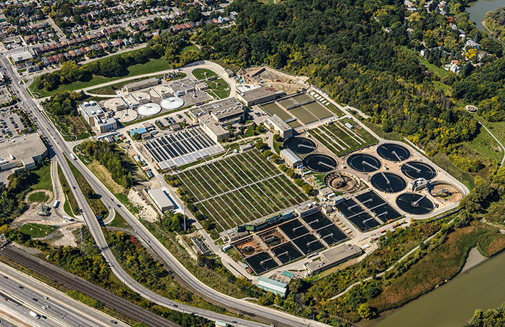 Aerial view of urban design