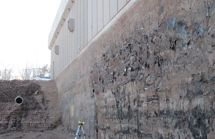 Construction materials on site
