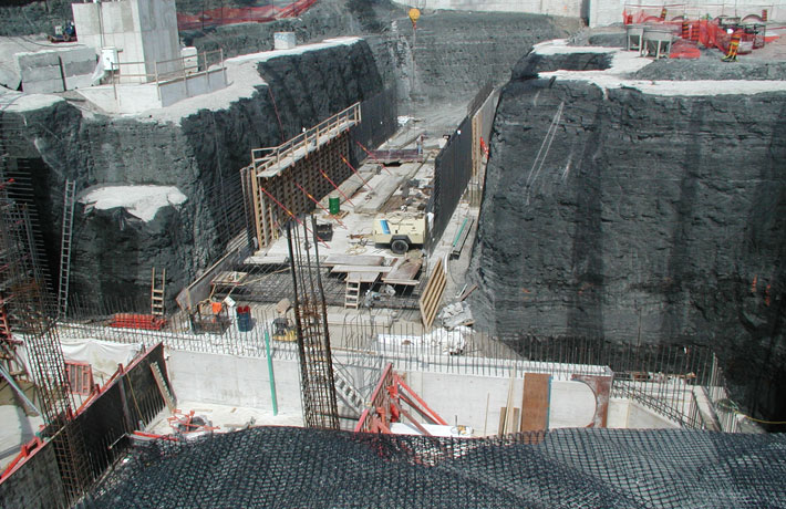 Construction worker with building materials